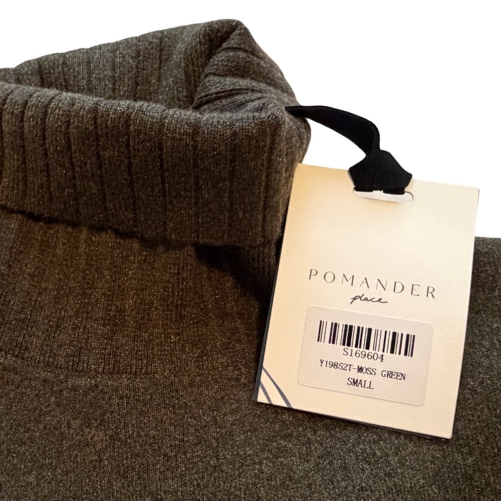 Pomander Place NWT Moss Green Vivianne Dress Olive Size S - Picture 6 of 8